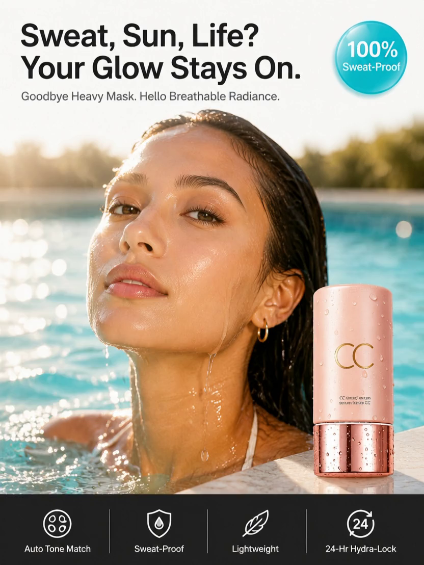 🌟 Color Changing CC Cream | SPF 50 Protection | 24H Hydration | Special Price 💧