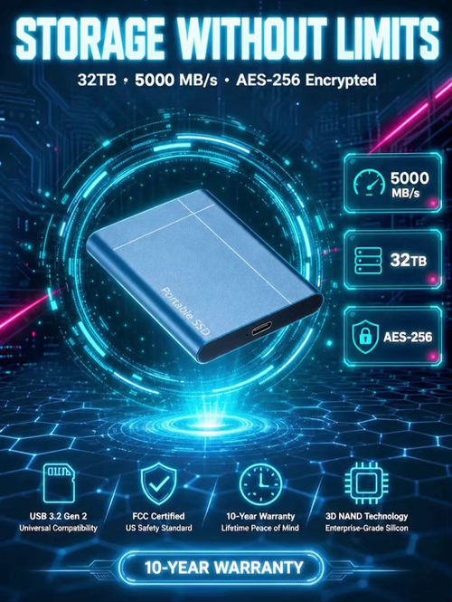 [Mobile and PC compatible] High-speed solid-state drive