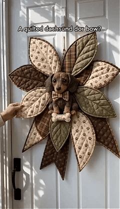 ⏳ Last Day 50% OFF – 🎀 DIY Oversized Quilted Bow Sewing Kit – Create A 3D Handmade Door Decor