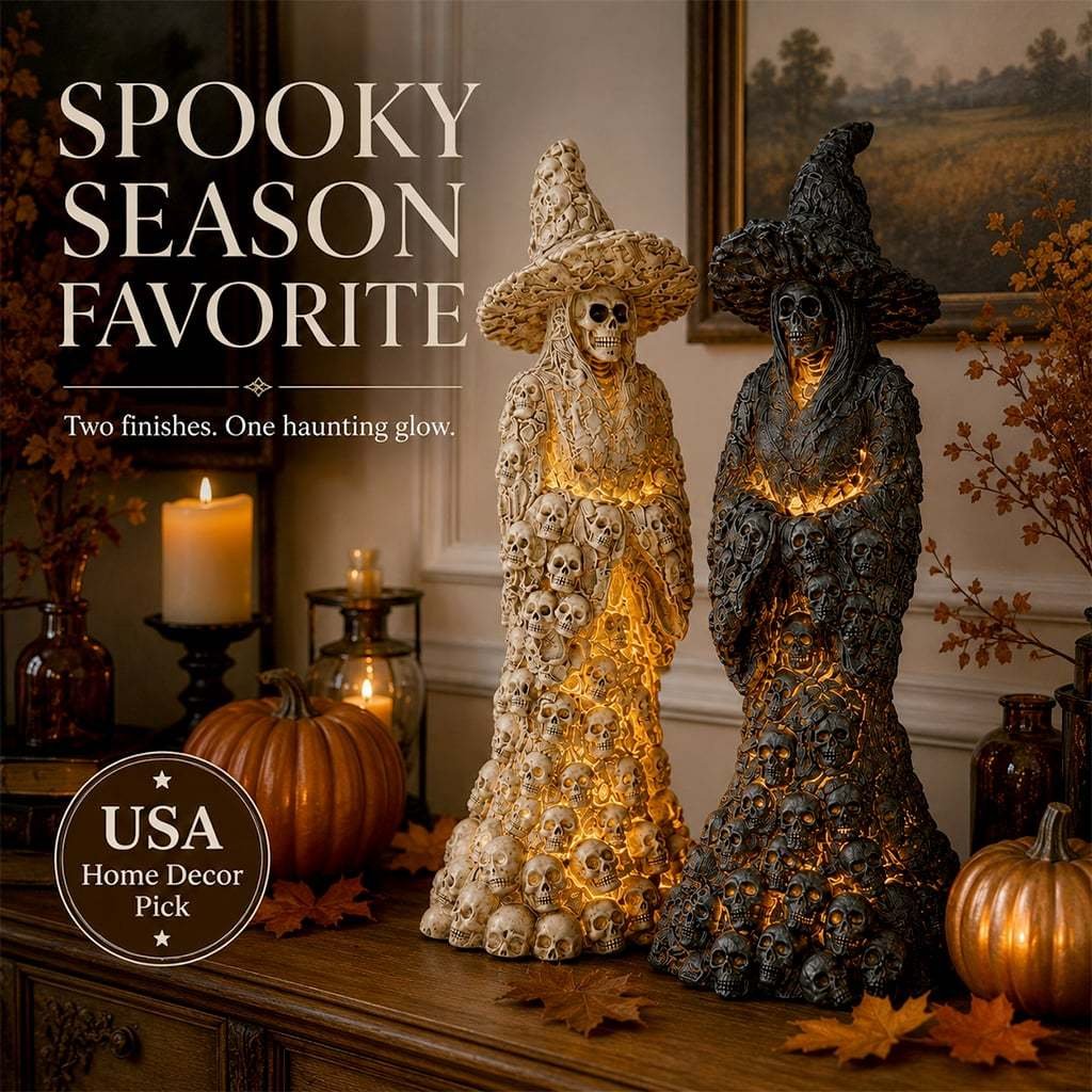 💀Flash Sale 50% OFF-Skeleton Witch Ornament