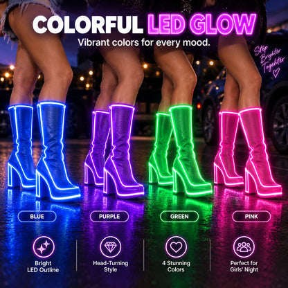 📸 Photo-Ready LED Boots Made For Night Moments
