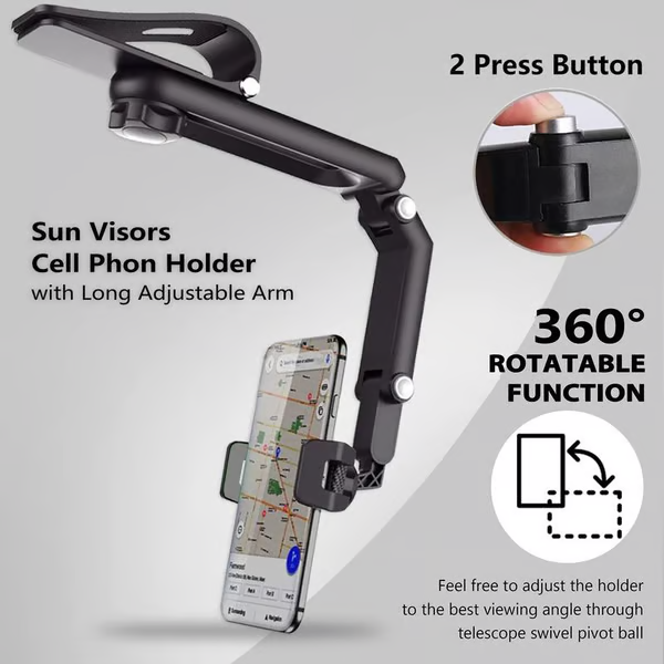 📢Limited-time 50% off!! ⏰ Rotatable and retractable car phone holder