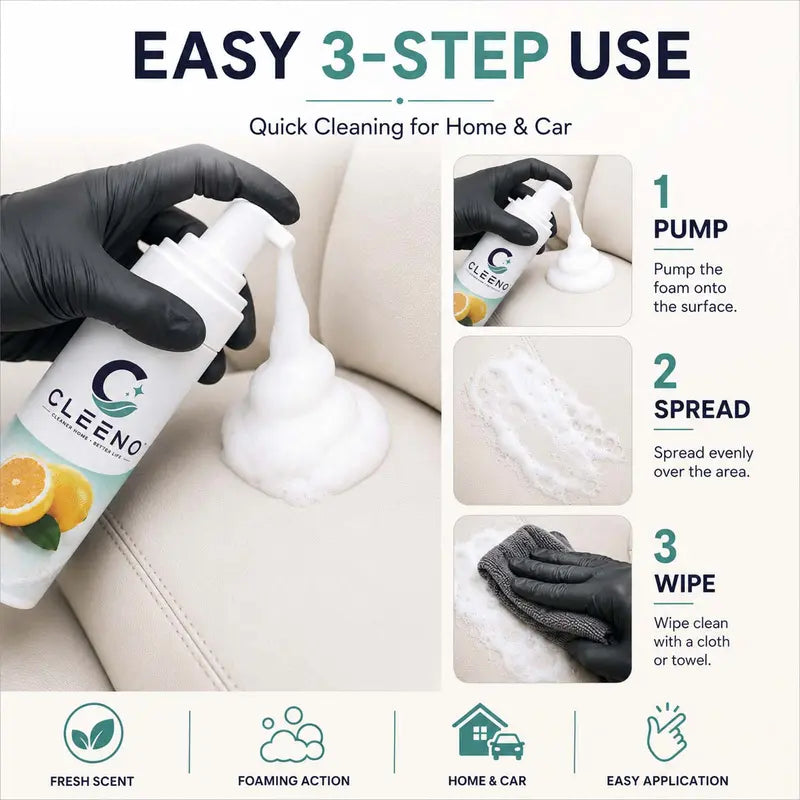 🫧 CLEENO Heavy-Duty Cleaning Foam ✨ Multi-Purpose Kitchen Grease Remover