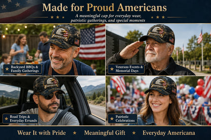 ✨250 Years of Freedom Eagle Cap | Patriotic Vintage Baseball Hat – 1776–2026 American Tribute Edition