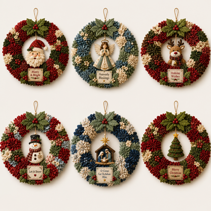🔥49% Off Last Day 🔥🎄 3D Fabric Poke Wreath DIY Kit