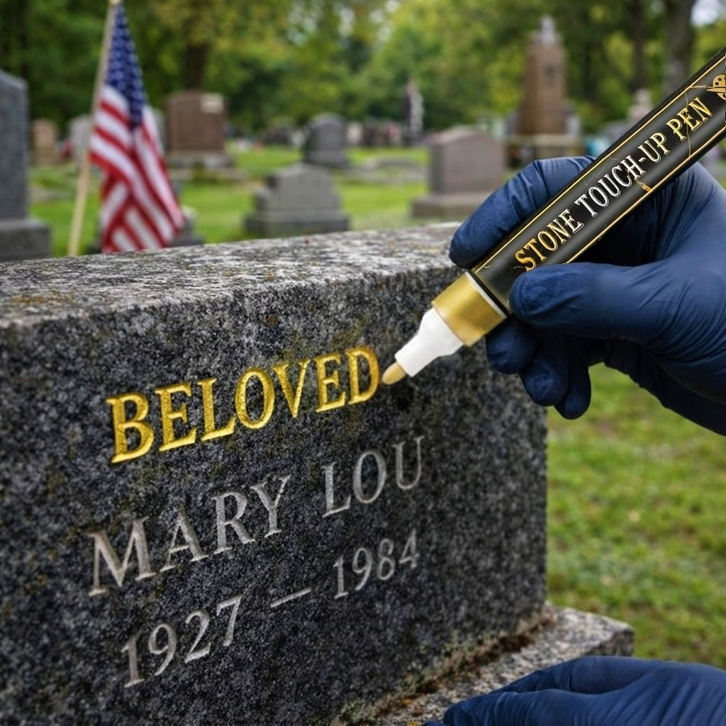 🔥HOT SALE 🐦Golden Tombstone Marker Pen for Restoring Faded Grave Inscriptions