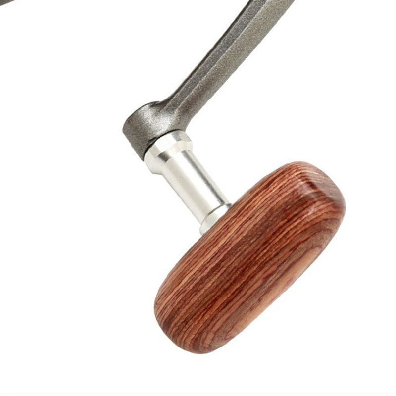 DC Series Full-Metal Spinning Fishing Reel – Wood Handle Design