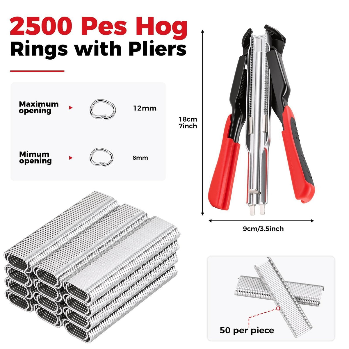 Hog Ring Pliers Kit
