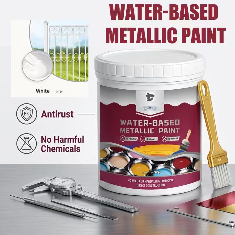【100% Water-Based Eco Formula】2-in-1 Black Rust Reformer Paint | 60-Sec No-Sanding Rust Melt
