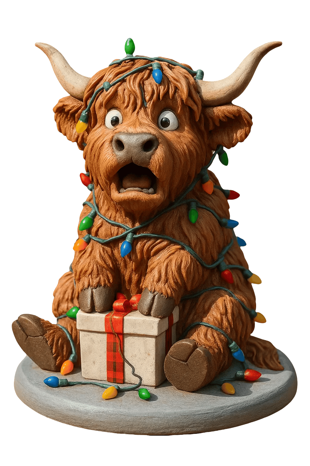🎄🐮Highland Cow Advent Calendar 2026 – 24-Day Christmas Countdown with Cute Highland Cow Figurines