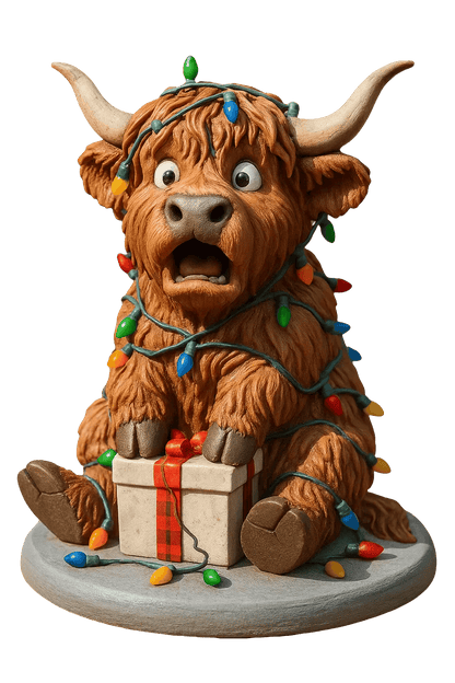 🎄🐮Highland Cow Advent Calendar 2026 – 24-Day Christmas Countdown with Cute Highland Cow Figurines