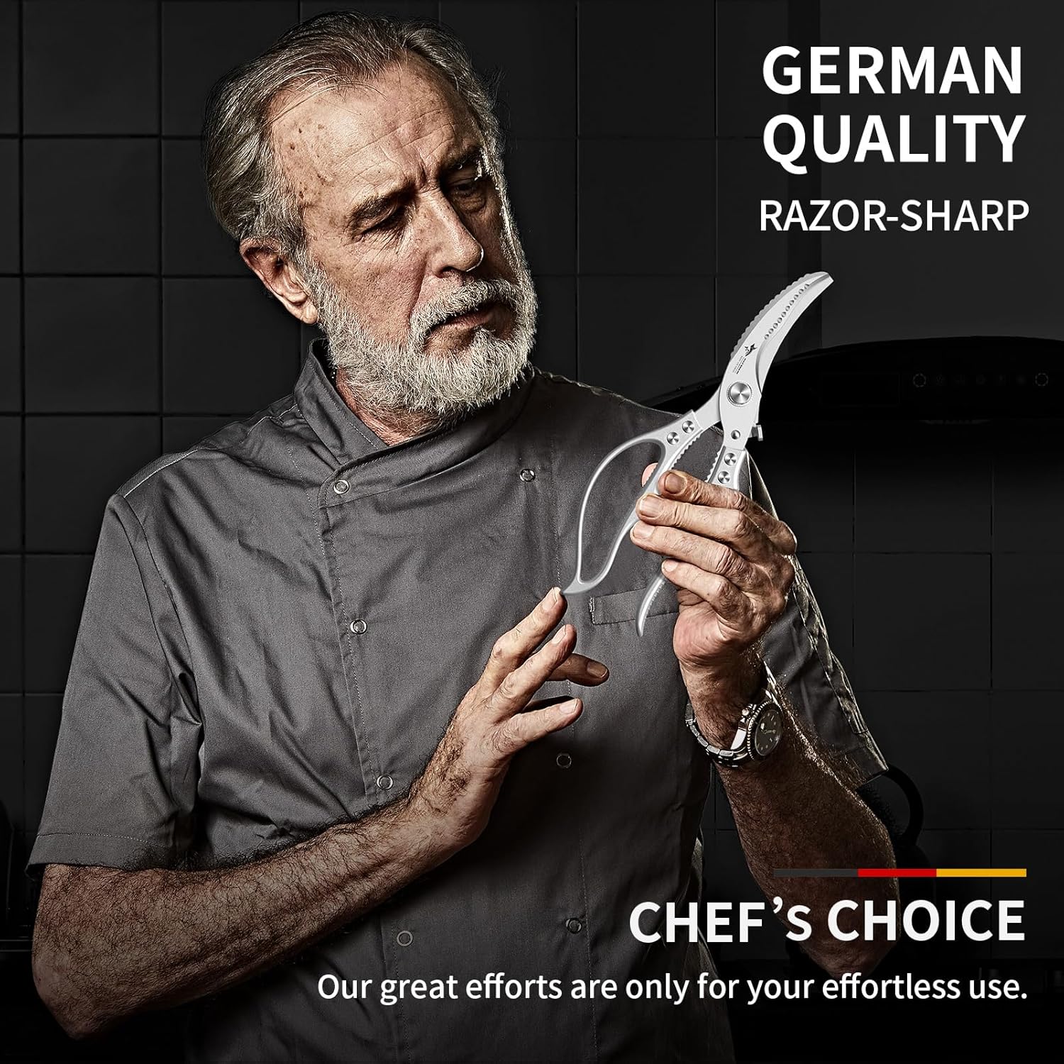 ✂️ LIMITED TIME 50% OFF! ⚡ Heavy-Duty Multifunction Kitchen Shears – 4-in-1 Tool with Fish Scaler, Bottle Opener & Safety Lock 🔪