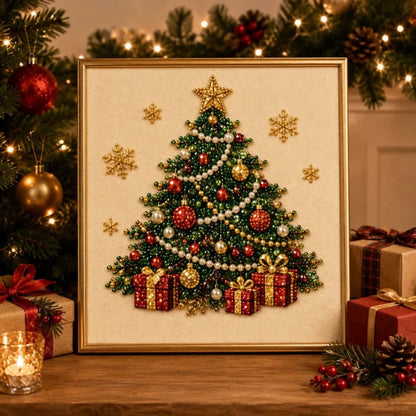 🌲DIY Pearl Diamond Painting Art  Christmas Series Kit -🧘Relaxing & Beginner-Friendly