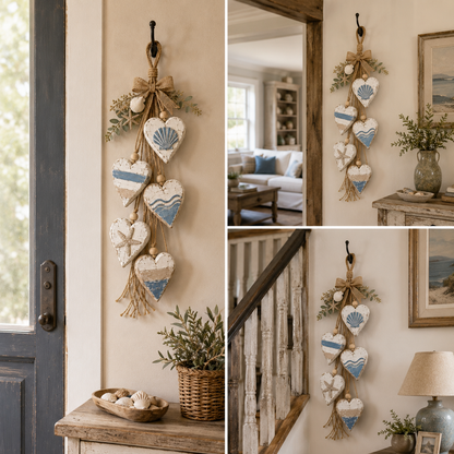 🤎 Handcrafted Hanging Heart Wall Decor – A Heartwarming Gift for Every Home