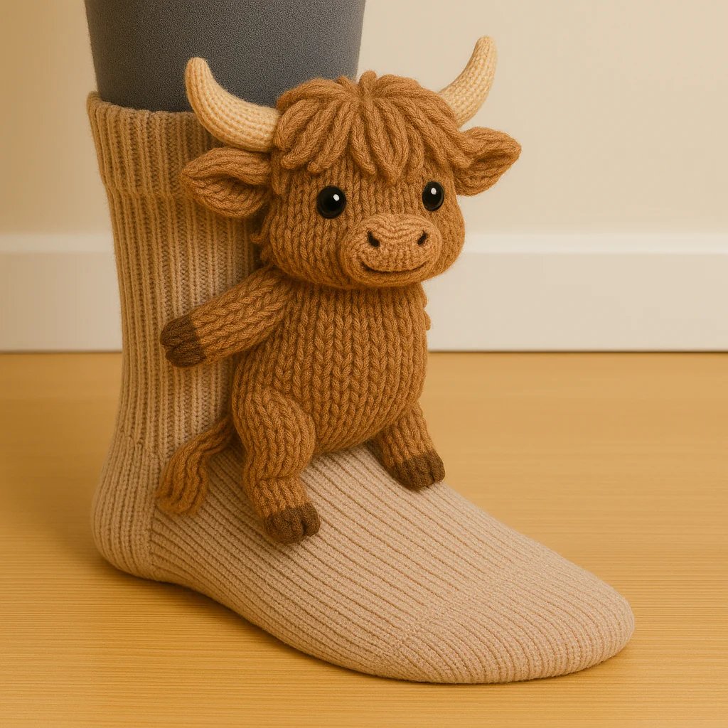 🎅Limited Sale 53% Off 🎄3D Knit Animal Socks