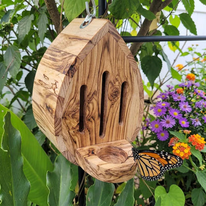 🔥 LAST DAY 50% OFF - 🦋 Handmade Butterfly House with Feeder Station