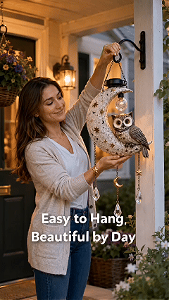 🔥Last Day 50% OFF ✨️Solar Owl Moon Garden Light🦉