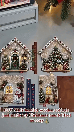 🔥LAST DAY 50% OFF - 🎄 DIY Pearl Art Christmas Cottage Collection