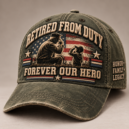 🇺🇸 Forever Our Hero™ – Veteran & Grandpa Tribute Cap | 2 Meaningful Designs 🧢