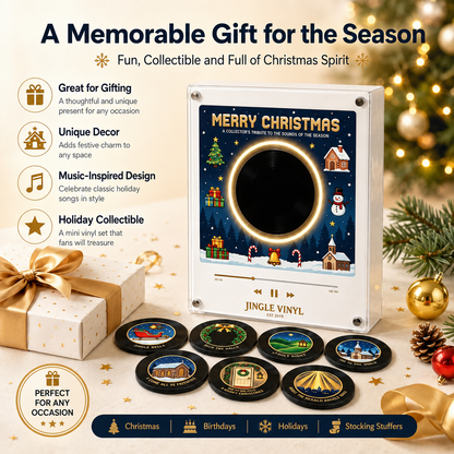 💽Christmas Magnetic Music Player Set Magnets for Refrigerator