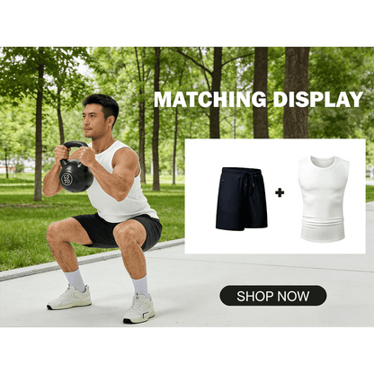 🔥Men's  Wide Strap Ribbed Tank Top