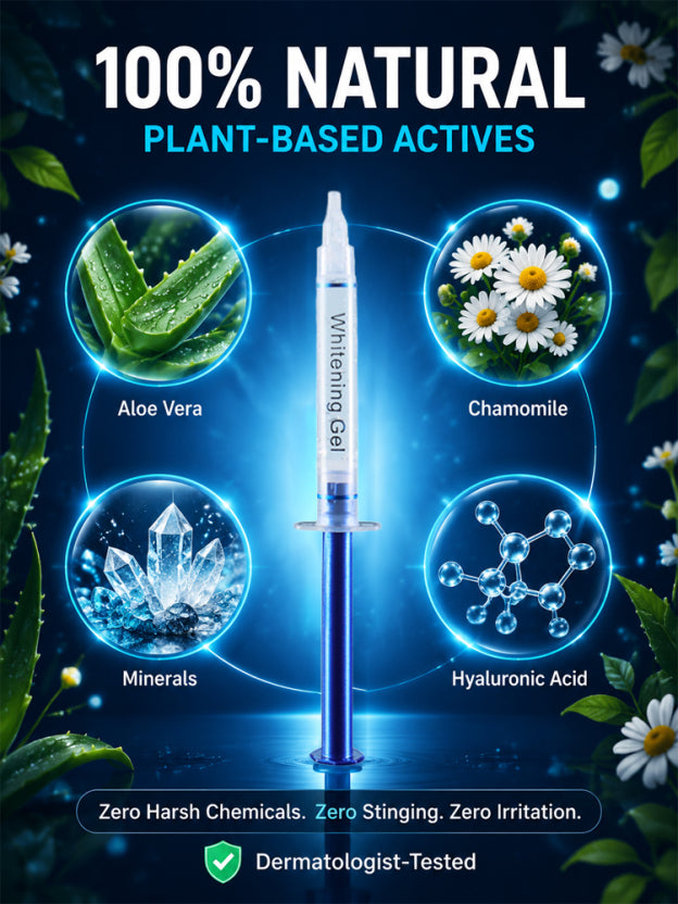 【Restore youthful vitality and smile】Teeth repair whitening gel，7x deeper penetration repairs gums, restoring a youthful, white smile in 7 days!