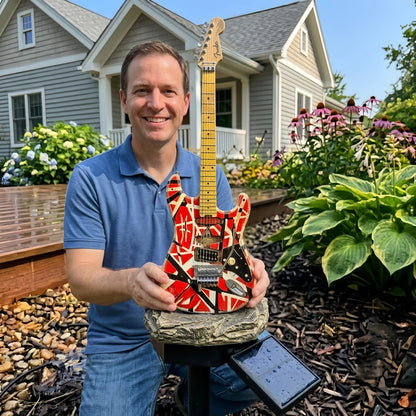✨️LAST DAY 50% OFF🎸 Rock Guitar Solar Garden Light – Unique Outdoor Music Decor