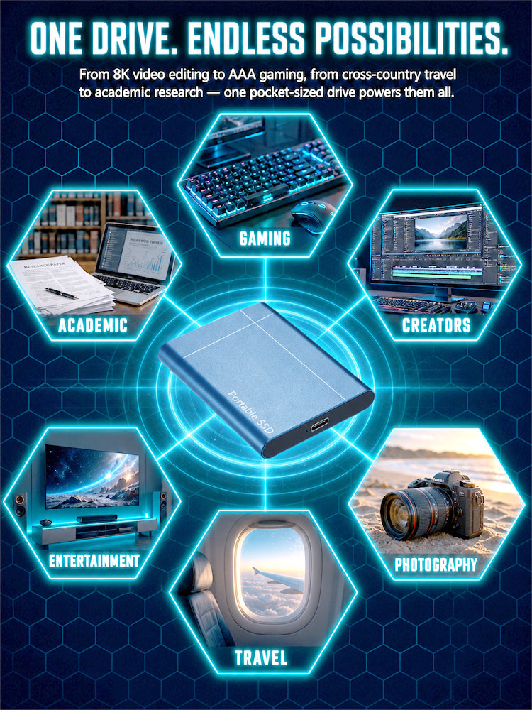 [Mobile and PC compatible] High-speed solid-state drive
