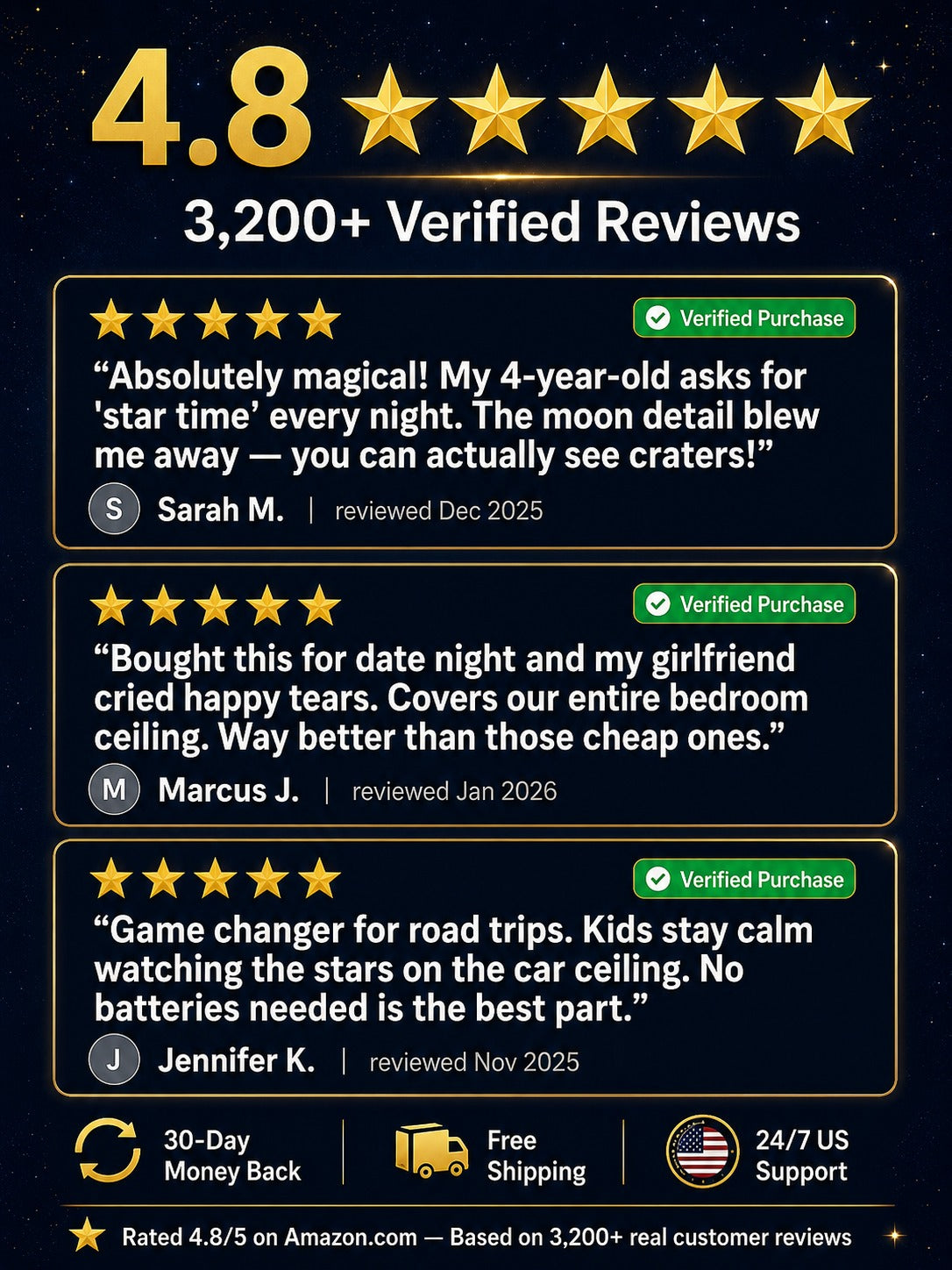 🔥🏆Flash Sale ✨ Plug-and-Play HD Star Projecto: Instantly Transforms into a Romantic Galaxy in 1s with Eye-Safe Protection