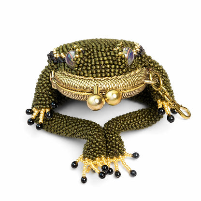 🐸 Frog Coin Purse Collection – Finished Handmade Purse & DIY Crochet Kit