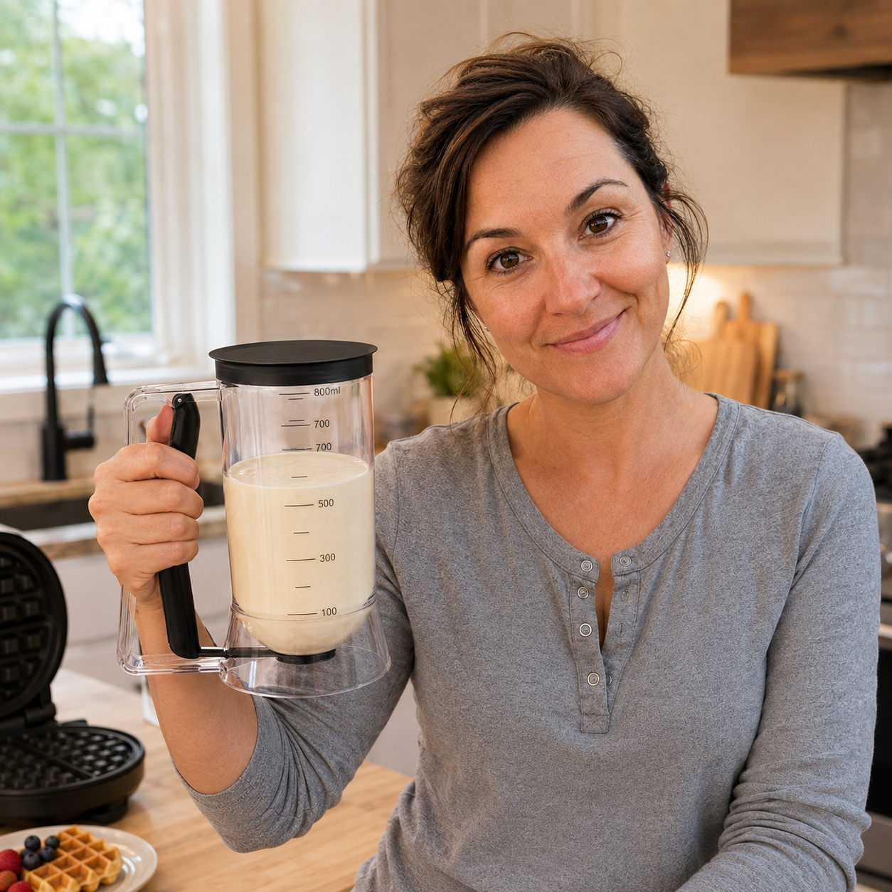 🎉🧁Easy-Pour Pancake & Cupcake Batter Dispenser