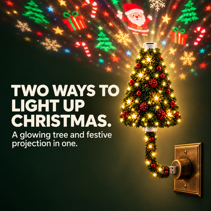 🎄 USB Christmas Projection Lamp with 6 Festive Scenes