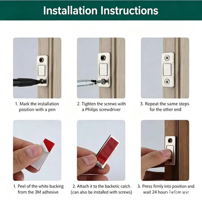 🧲 10Pcs Magnetic Door Catch