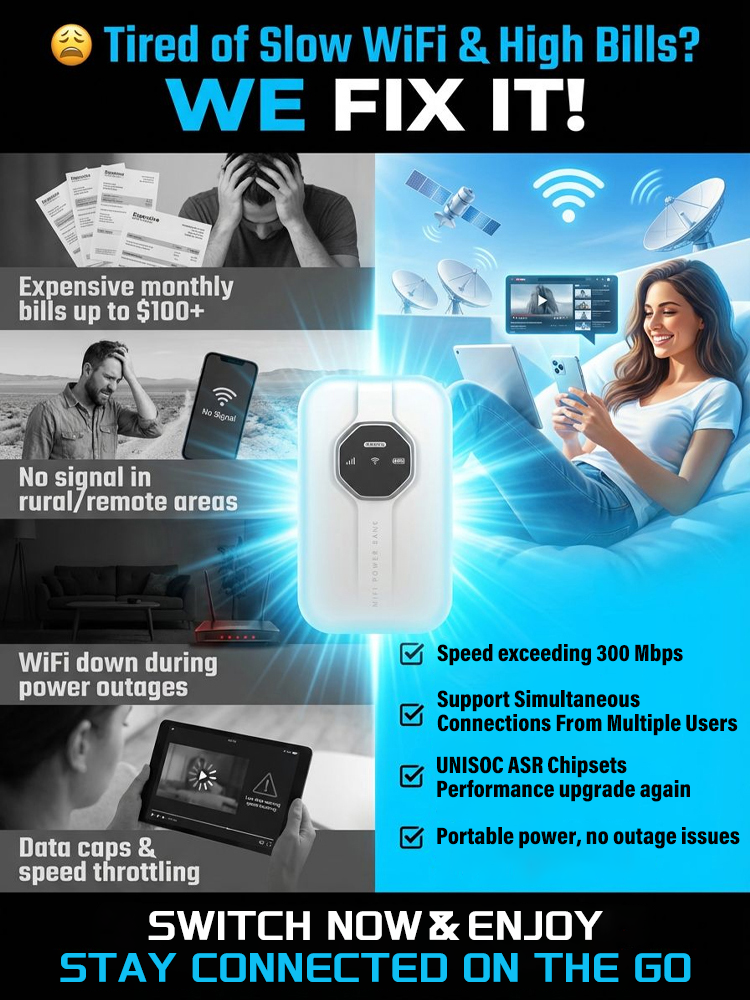 [Global Coverage, Free for Life] Boundless Portable Wi-Fi🛑Buy it ONCE, surf for FREE forever!