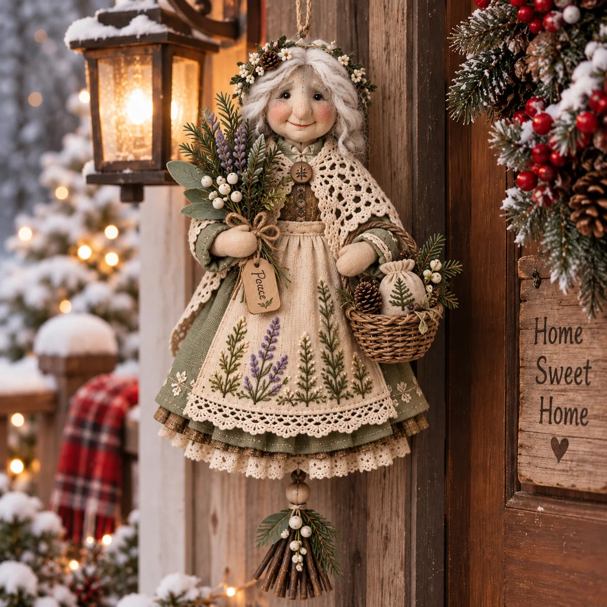 🍀 Handcrafted Lucky Grandma Comfort Doll – A Heartwarming Keepsake to Ease Worries & Bring Cozy Joy Home 🧶