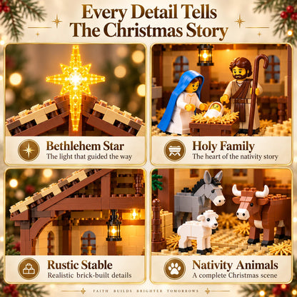 🔥last Day 90% Off🔥🌟the Nativity Story Building Block Set