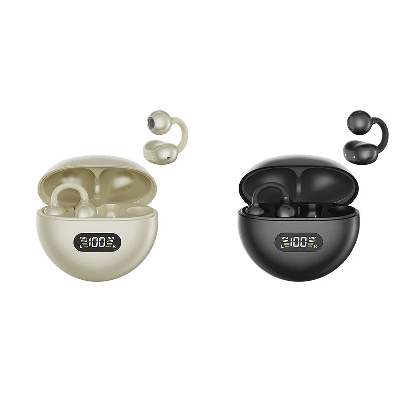 🔥 50% OFF! Open-Ear Clip-On Bluetooth Earbuds 🎧 All-Day Comfort, Immersive Sound & 8–10H Battery!