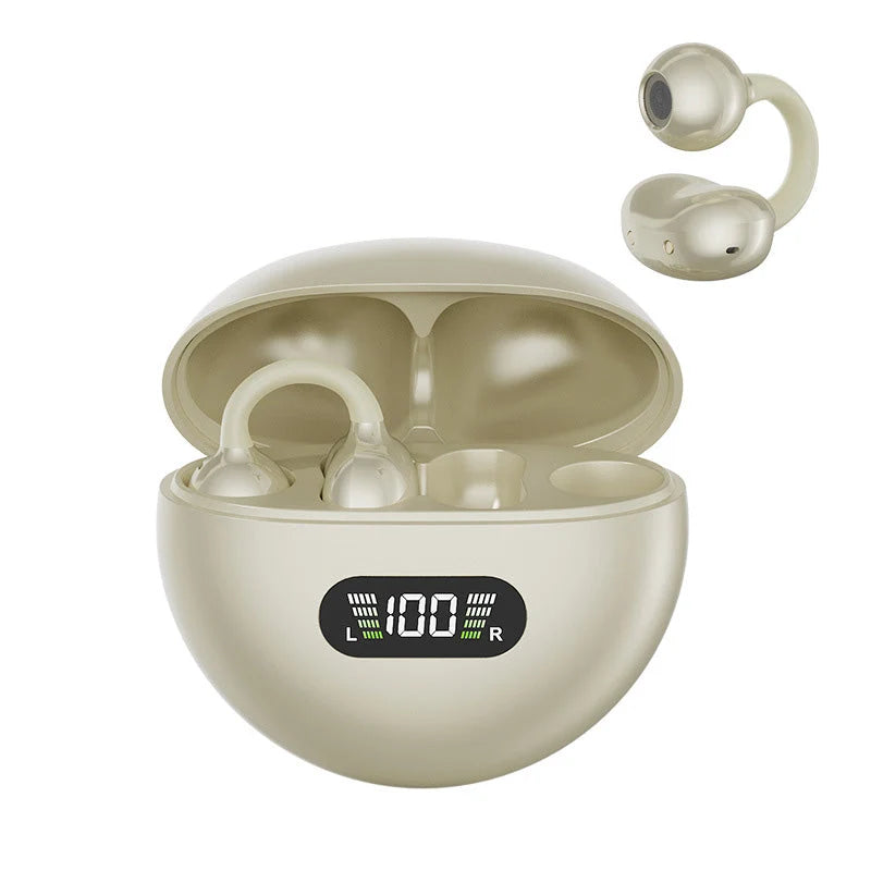 🔥 50% OFF! Open-Ear Clip-On Bluetooth Earbuds 🎧 All-Day Comfort, Immersive Sound & 8–10H Battery!