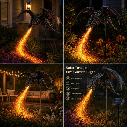🔥 47% OFF | Solar Fire-Breathing Dragon Garden Stake Light 🐉