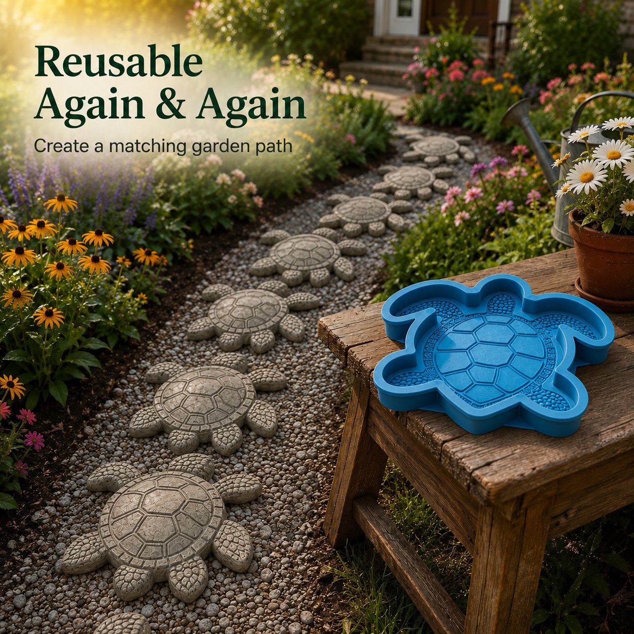 💥 LAST DAY 52% OFF - 🌊 Reusable Ocean Theme Garden Art Mold – Make Your Garden Truly One of a Kind (📦Buy 2 Free Shipping)