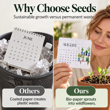 🌷Flowers🍓Fruits🪴Herbs🌱Eco-Friendly Plantable “Timeless” Seed Calendar 2027