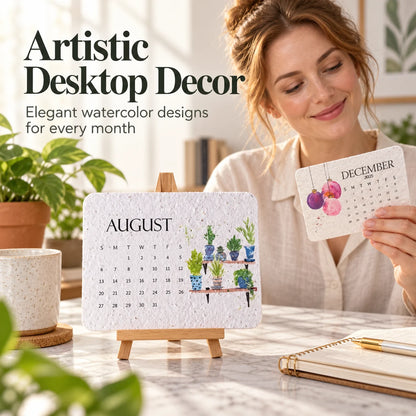 🌷Flowers🍓Fruits🪴Herbs🌱Eco-Friendly Plantable “Timeless” Seed Calendar 2027