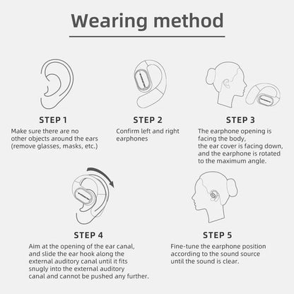 Dual-Folding Bluetooth Headphones - Waterproof, Stable Connection & Portable Design