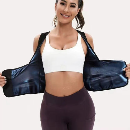 Women's Zip-Up Compression Shapewear Vest - Athletic Active Tops 🏋️‍♀️