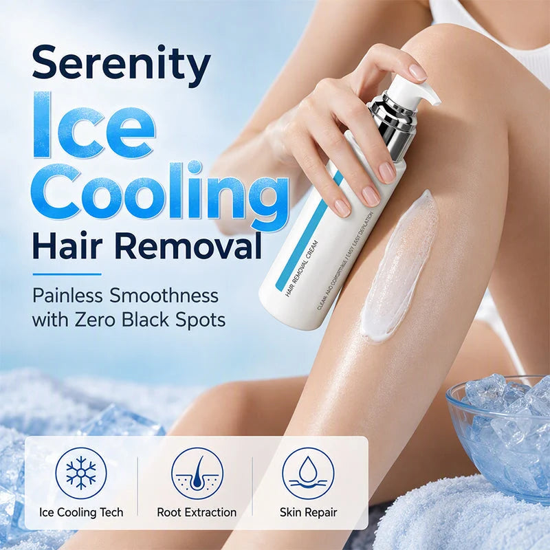 🎉50% Off! ✨Ice-Cooling Hair Removal Cream for Sensitive Skin