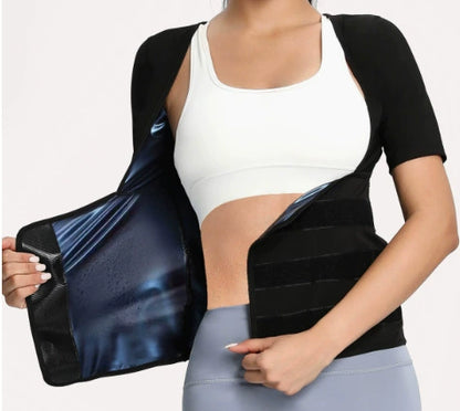 Women's Zip-Up Compression Shapewear Vest - Athletic Active Tops 🏋️‍♀️