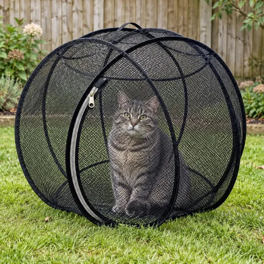 🐱🌿 Freshair Cat Haven™ – Pop-up Mesh Playpen