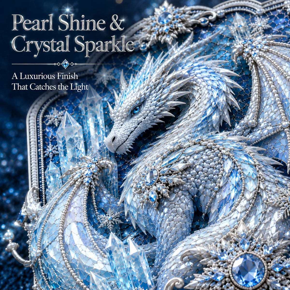 🐉 3D Layered Dragon Diamond Painting Kit, 5 Styles Fantasy Crystal Pearl Drill DIY Art Decor 25×30cm