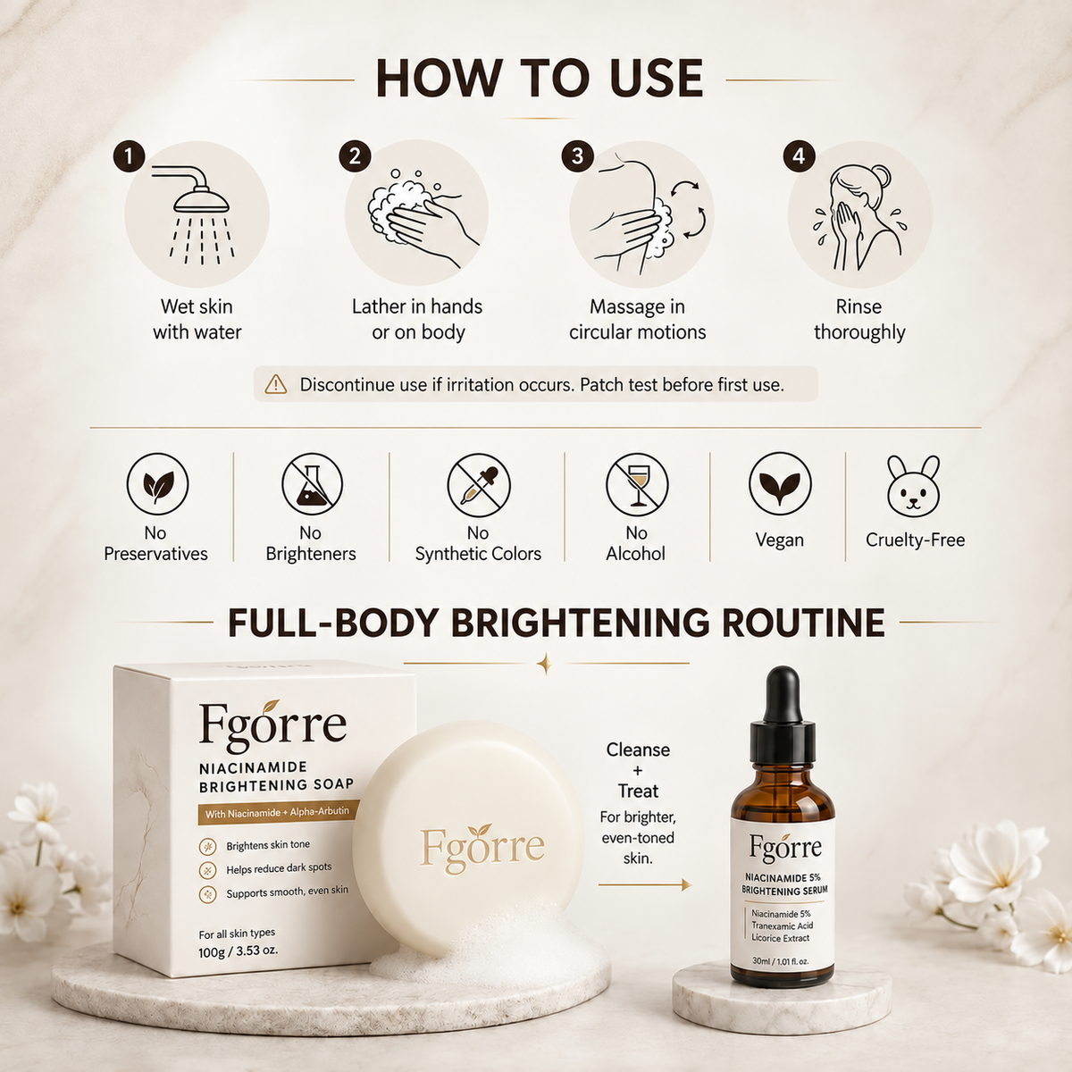 🌿 Niacinamide Skin Soap – Brightens, Fades Spots & Freckles