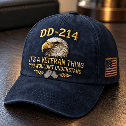 100% Handmade DD-214 Veteran Honor Embroidered Cap(𝐂𝐡𝐚𝐝 𝐒𝐦𝐢𝐭𝐡 𝐇𝐚𝐧𝐝𝐦𝐚𝐝𝐞®) - Buy 2 Get Extra 10% Off